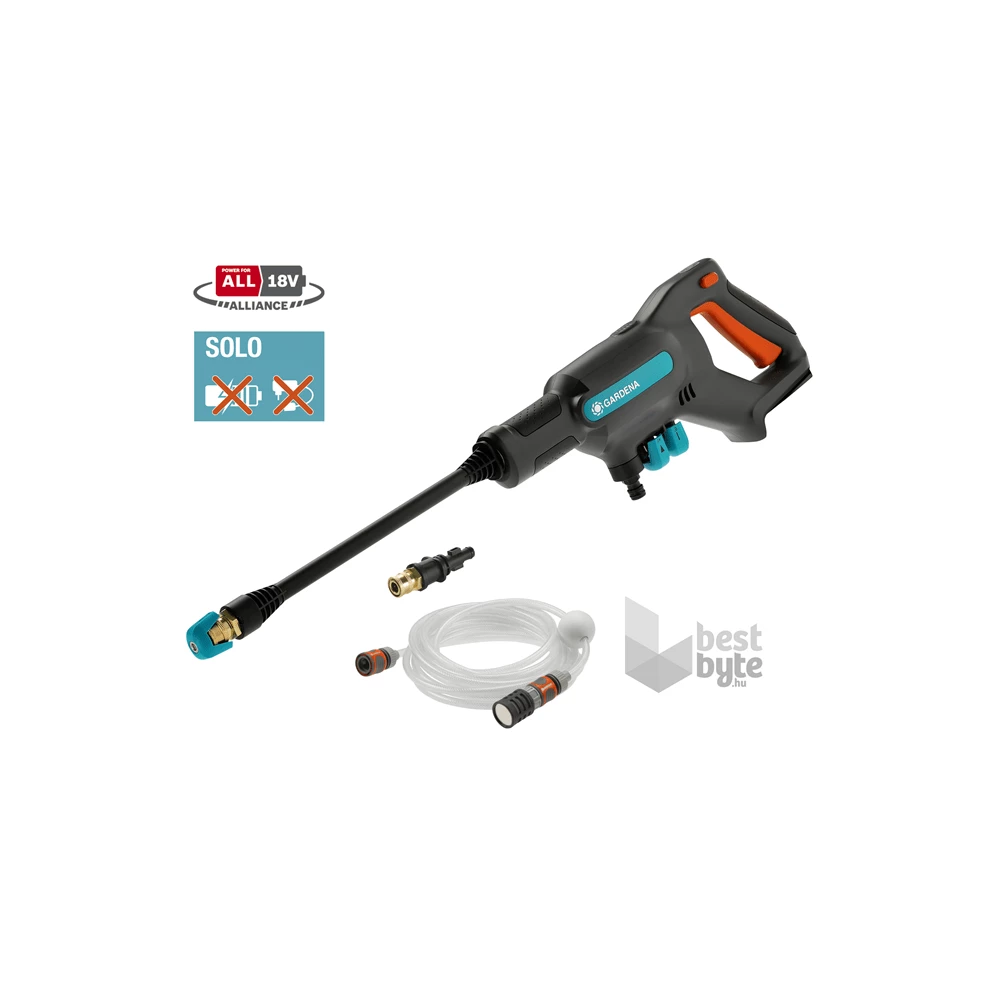 Gardena AquaClean 24/18v V4A akkumulátor nélkül magasnyomású mósó