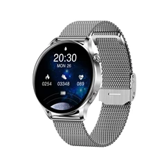 Garett Lady Elegance RT acél szíjas ezüst okosóra