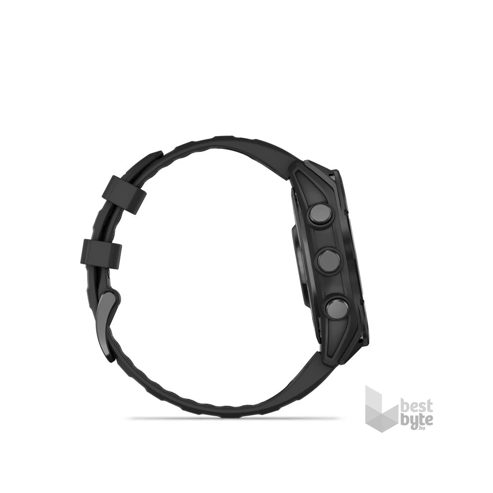 Garmin 010-02904-00 fenix 8 AMOLED (47mm) szilikon pántos fekete okosóra