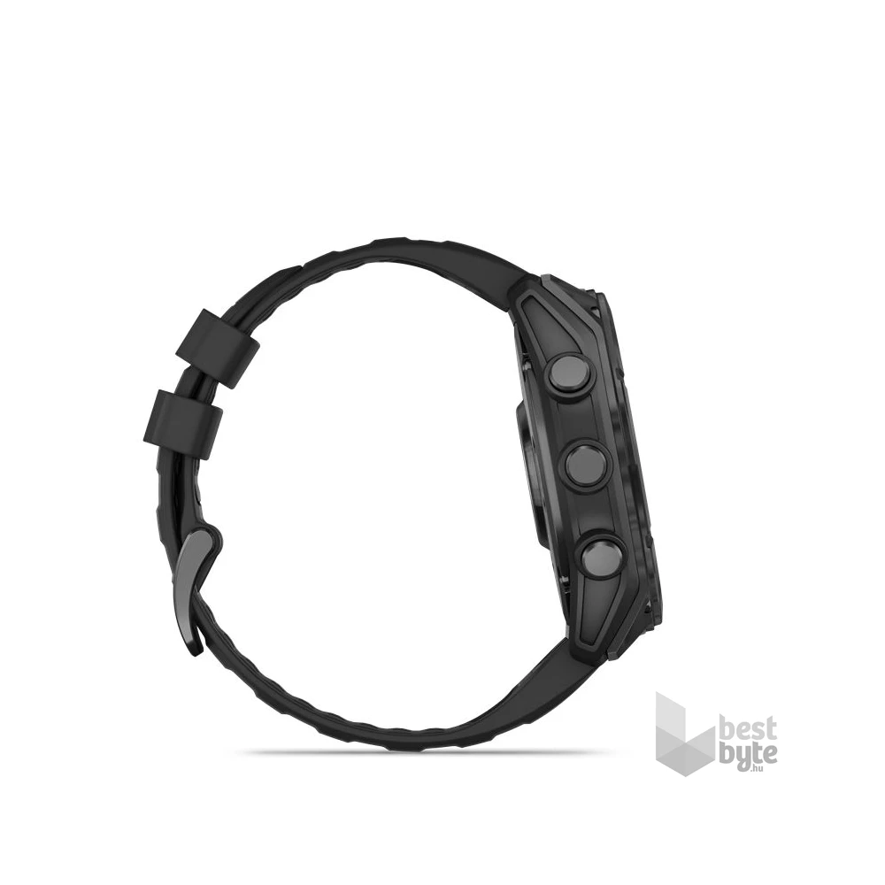 Garmin 010-02905-00 fenix 8 AMOLED (51mm) szilikon pántos fekete okosóra