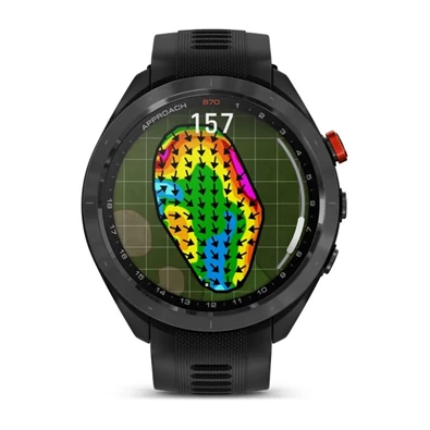 Garmin Approach S70 (47mm) fekete kerámia fekete szilikon szíjjal (ED) okosóra