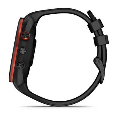 Garmin Approach S70 (47mm) fekete kerámia fekete szilikon szíjjal (ED) okosóra