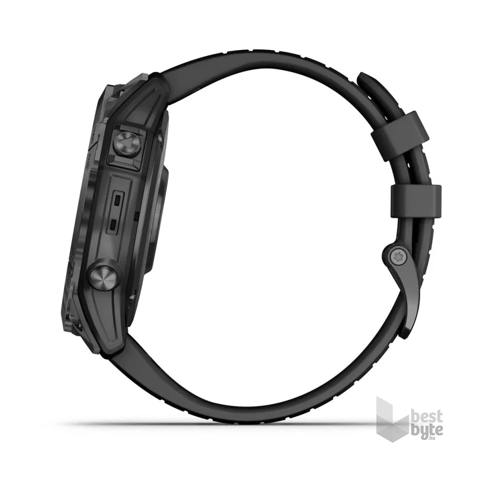 Garmin Epix Pro (Gen 2) 51 mm, szürke, fekete szilikon szíjjal okosóra