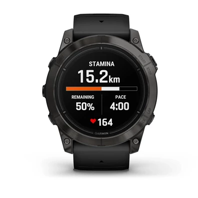 Garmin Epix Pro (Gen 2) 51 mm, szürke, fekete szilikon szíjjal okosóra