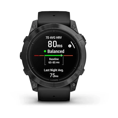 Garmin Epix Pro (Gen 2) 51 mm, szürke, fekete szilikon szíjjal okosóra