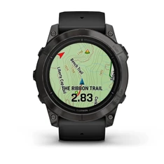 Garmin Epix Pro (Gen 2) 51 mm, szürke, fekete szilikon szíjjal okosóra