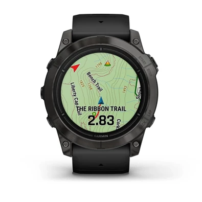 Garmin Epix Pro (Gen 2) 51 mm, szürke, fekete szilikon szíjjal okosóra