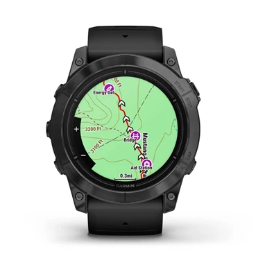 Garmin Epix Pro (Gen 2) 51 mm, szürke, fekete szilikon szíjjal okosóra