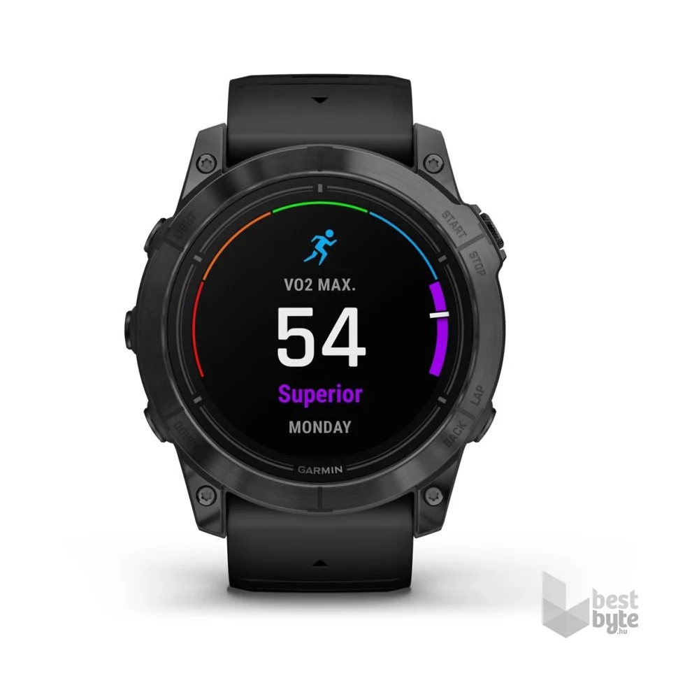 Garmin Epix Pro (Gen 2) 51 mm, szürke, fekete szilikon szíjjal okosóra
