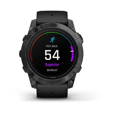 Garmin Epix Pro (Gen 2) 51 mm, szürke, fekete szilikon szíjjal okosóra