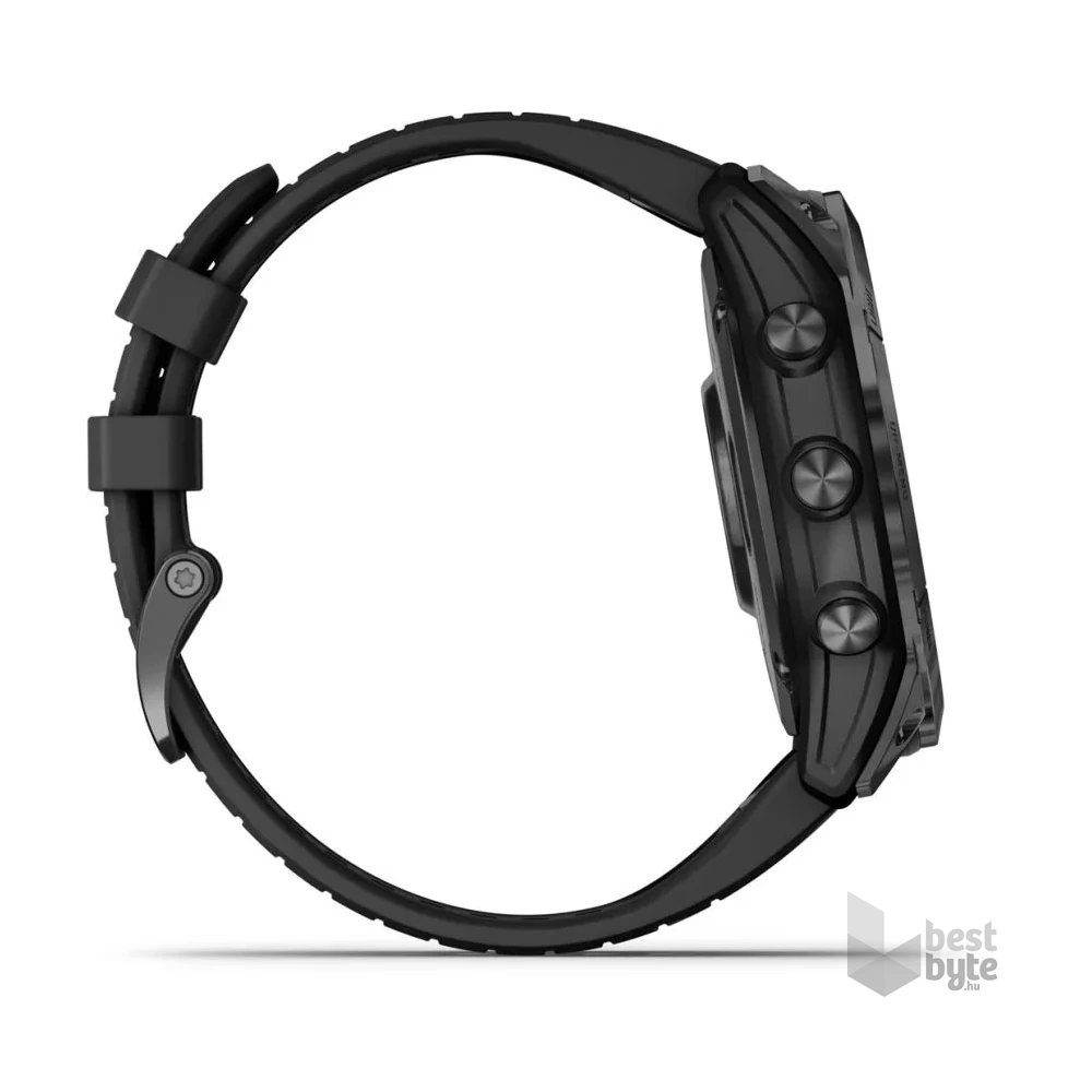 Garmin Epix Pro (Gen 2) 51 mm, szürke, fekete szilikon szíjjal okosóra