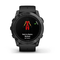 Garmin Epix Pro (Gen 2) 51 mm, szürke, fekete szilikon szíjjal okosóra