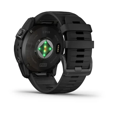 Garmin Epix Pro (Gen 2) 51 mm, szürke, fekete szilikon szíjjal okosóra
