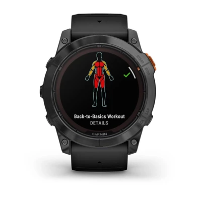 Garmin Fenix 7X Pro Solar, szürke, fekete szilikon szíjjal okosóra