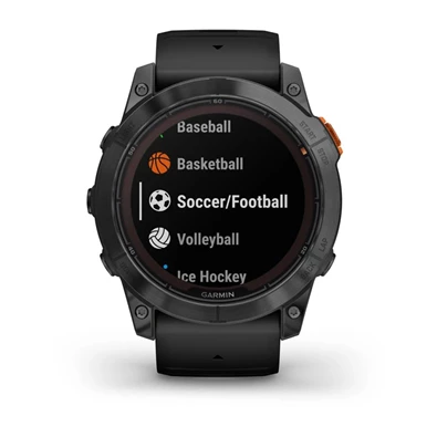 Garmin Fenix 7X Pro Solar, szürke, fekete szilikon szíjjal okosóra