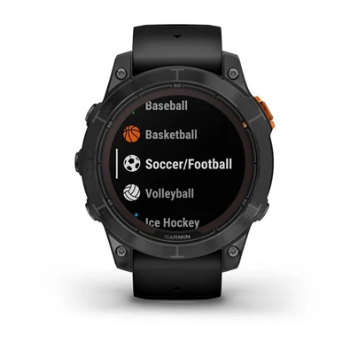 Garmin Fenix 7 Pro Solar, szürke, fekete szilikon szíjjal okosóra