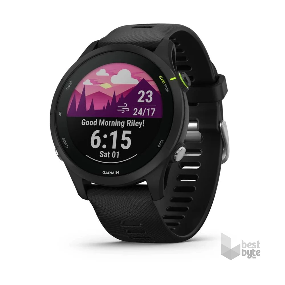 Garmin Forerunner 255 Music Fekete okosóra