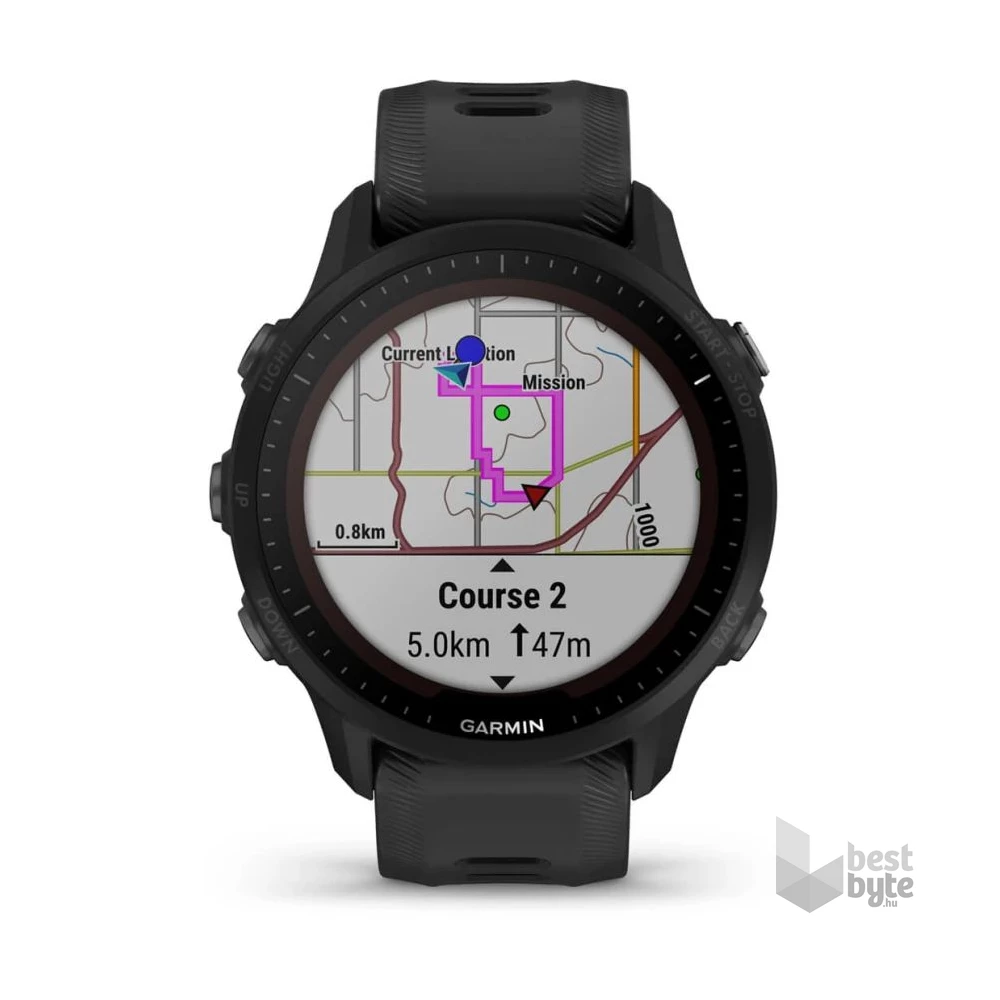 Garmin Forerunner 955 Solar Fekete okosóra