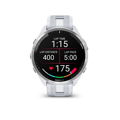 Garmin Forerunner 965 homokkő-szürke okosóra (Újracsomagolt)