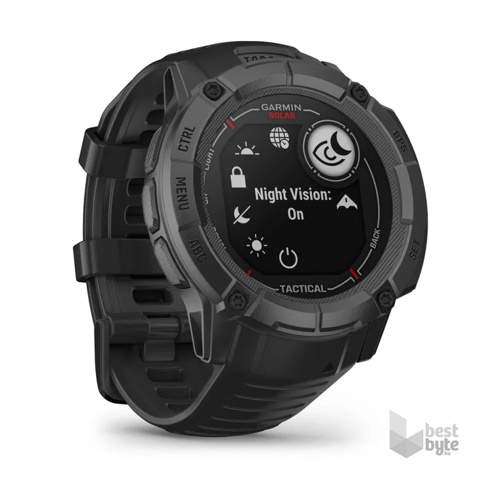Garmin Instinct 2X Solar Tactical fekete okosóra
