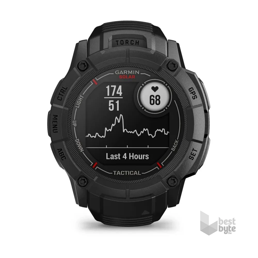 Garmin Instinct 2X Solar Tactical fekete okosóra