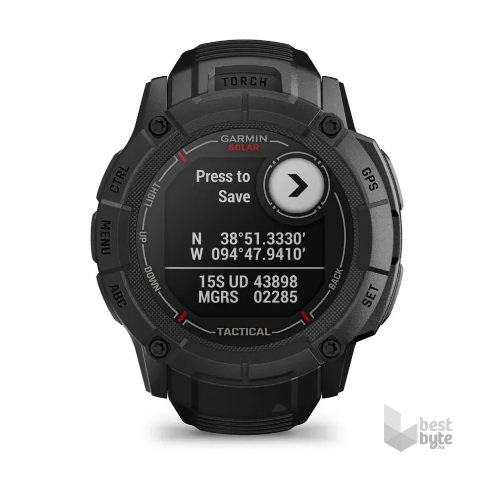Garmin Instinct 2X Solar Tactical fekete okosóra