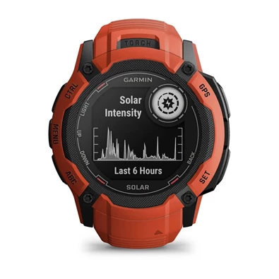 Garmin Instinct 2X Solar piros okosóra