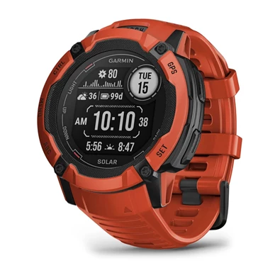 Garmin Instinct 2X Solar piros okosóra