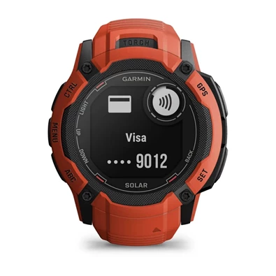 Garmin Instinct 2X Solar piros okosóra