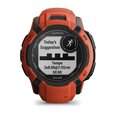 Garmin Instinct 2X Solar piros okosóra