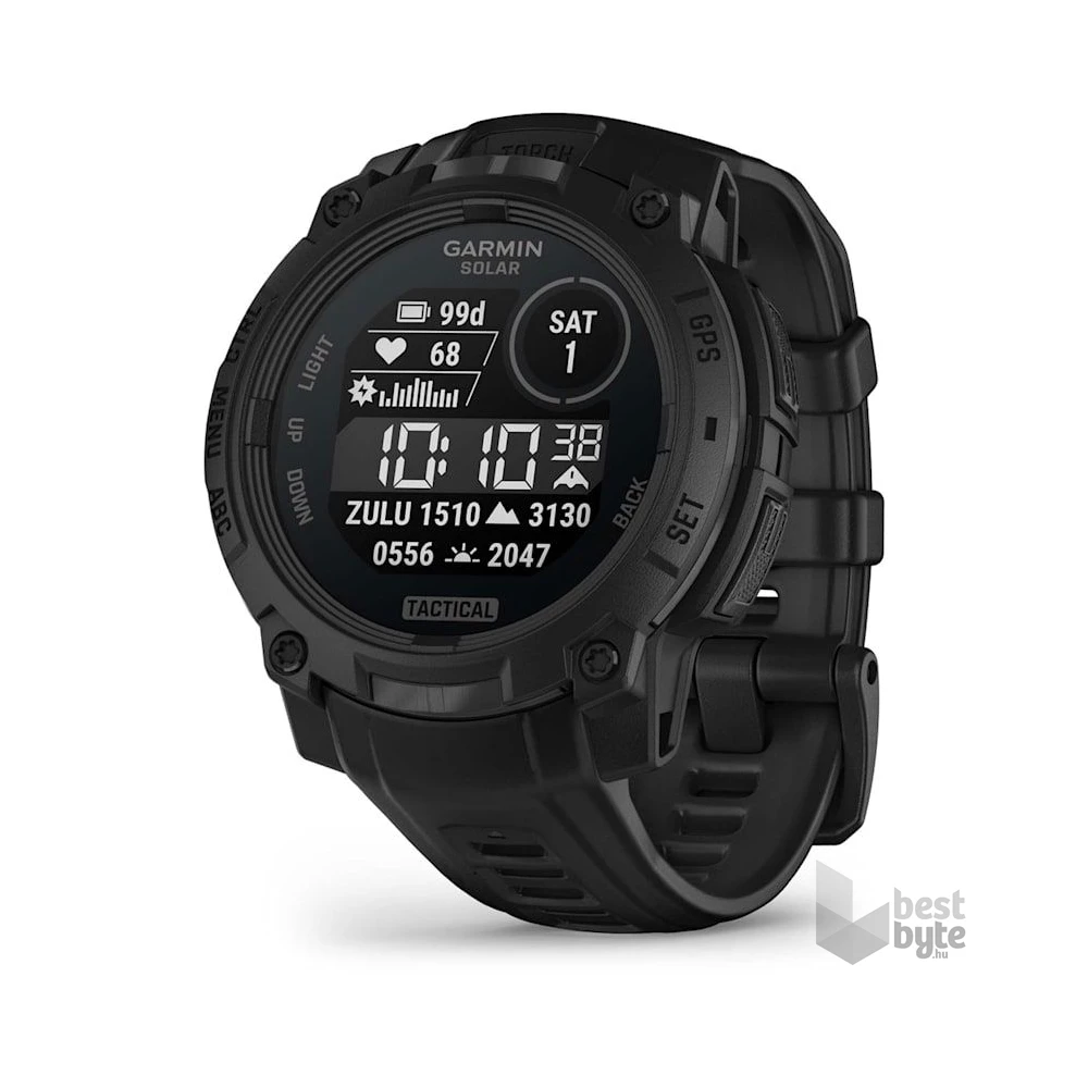 Garmin Instinct 3 Solar Tactical Edition (45mm) fekete okosóra