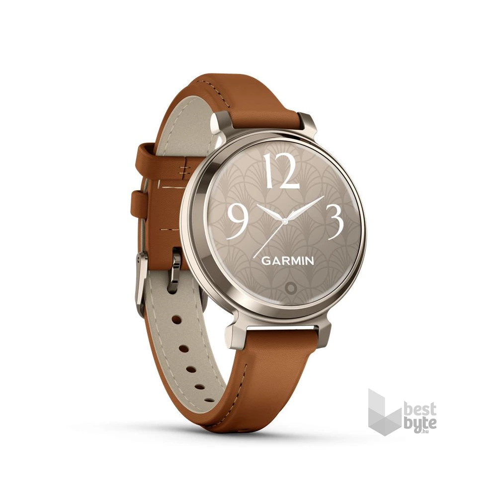 Garmin Lily 2 Classic bőr szíjas krémarany okosóra