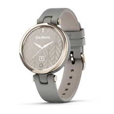 Garmin Lily Classic krém-arany, braloba-szürke tok és bőrszíj okosóra