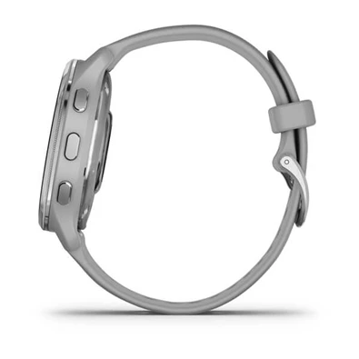 Garmin Venu 2 Plus (43mm) szilikon pántos ezüst okosóra