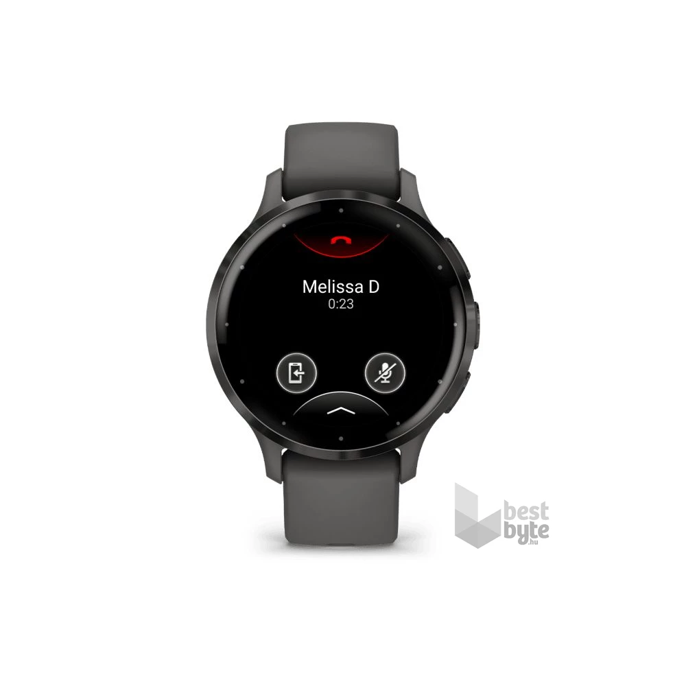 Garmin Venu 3S szürke, szürke kerettel, szilikon szíjjal okosóra