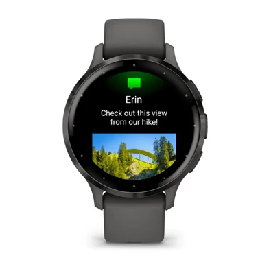 Garmin Venu 3S szürke, szürke kerettel, szilikon szíjjal okosóra