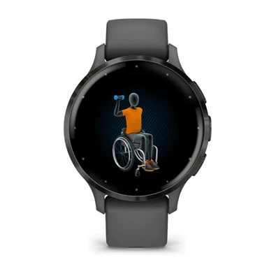 Garmin Venu 3S szürke, szürke kerettel, szilikon szíjjal okosóra (Újracsomagolt)