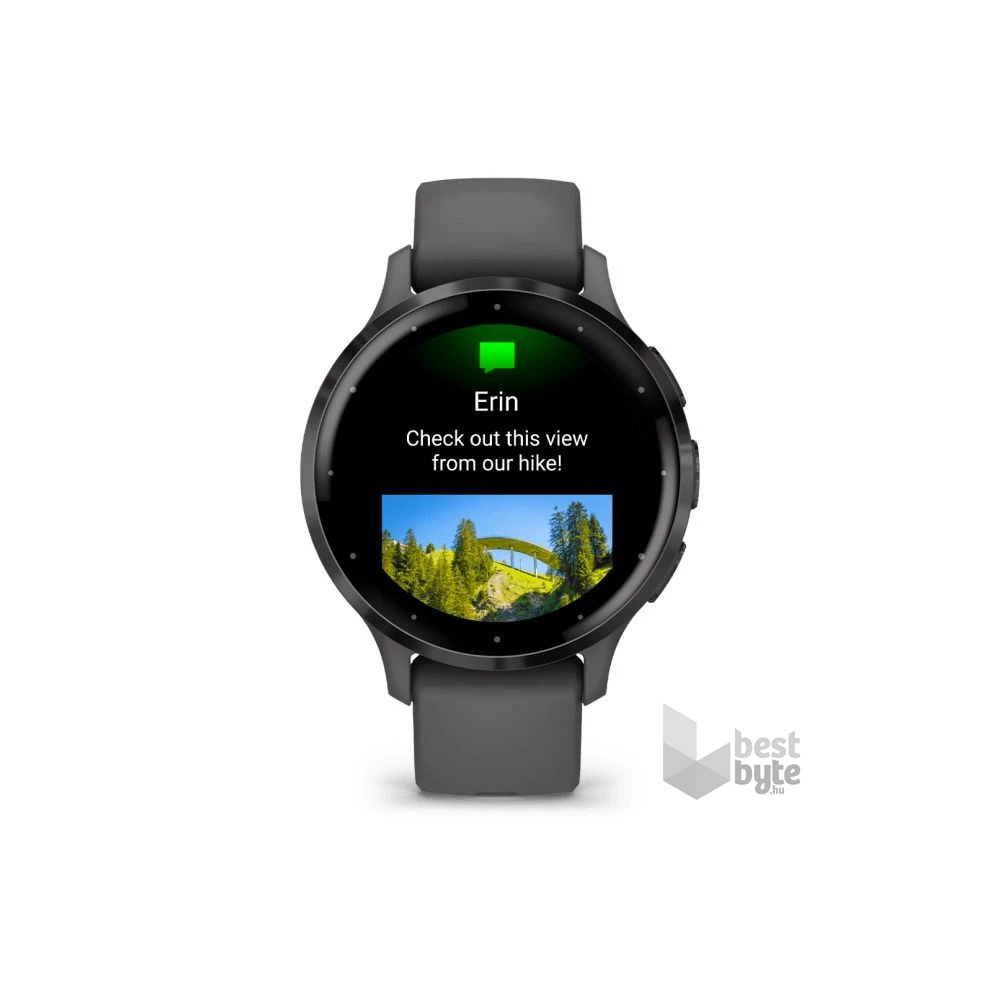 Garmin Venu 3S szürke, szürke kerettel, szilikon szíjjal okosóra (Újracsomagolt)