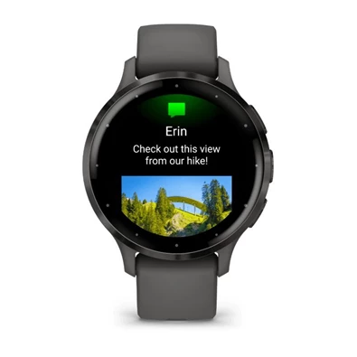 Garmin Venu 3S szürke, szürke kerettel, szilikon szíjjal okosóra (Újracsomagolt)
