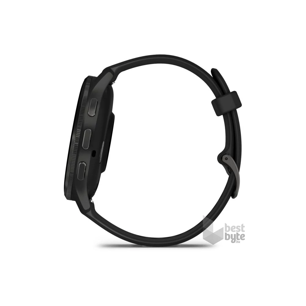 Garmin Venu 3 fekete, fekete kerettel, szilikon szíjjal okosóra