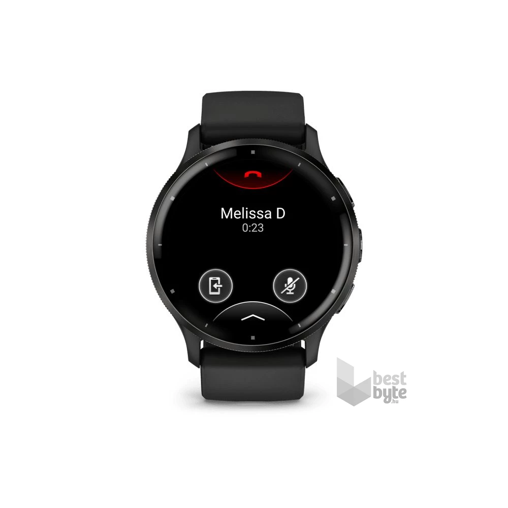 Garmin Venu 3 fekete, fekete kerettel, szilikon szíjjal okosóra