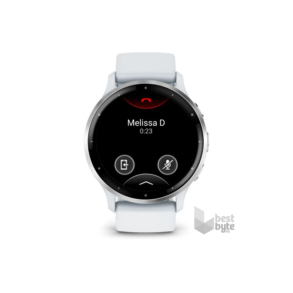 Garmin Venu 3 homokkő, ezüst kerettel, szilikon szíjjal okosóra