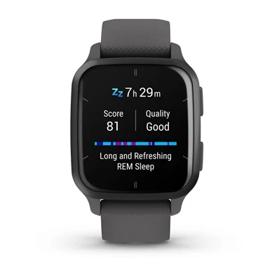 Garmin Venu Sq 2 árnyékszürke, szürke kerettel okosóra