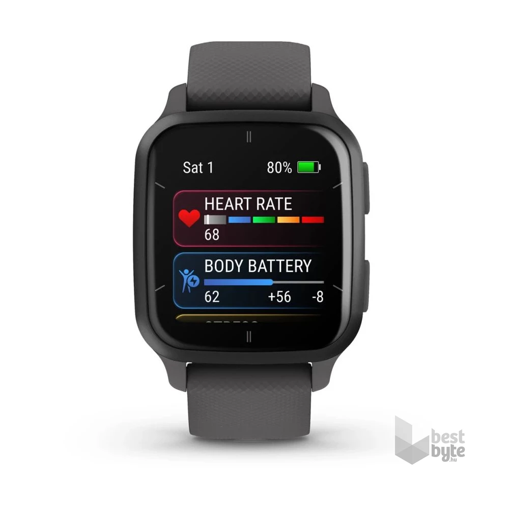 Garmin Venu Sq 2 árnyékszürke, szürke kerettel okosóra