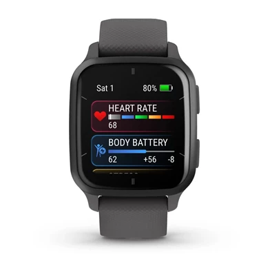 Garmin Venu Sq 2 árnyékszürke, szürke kerettel okosóra