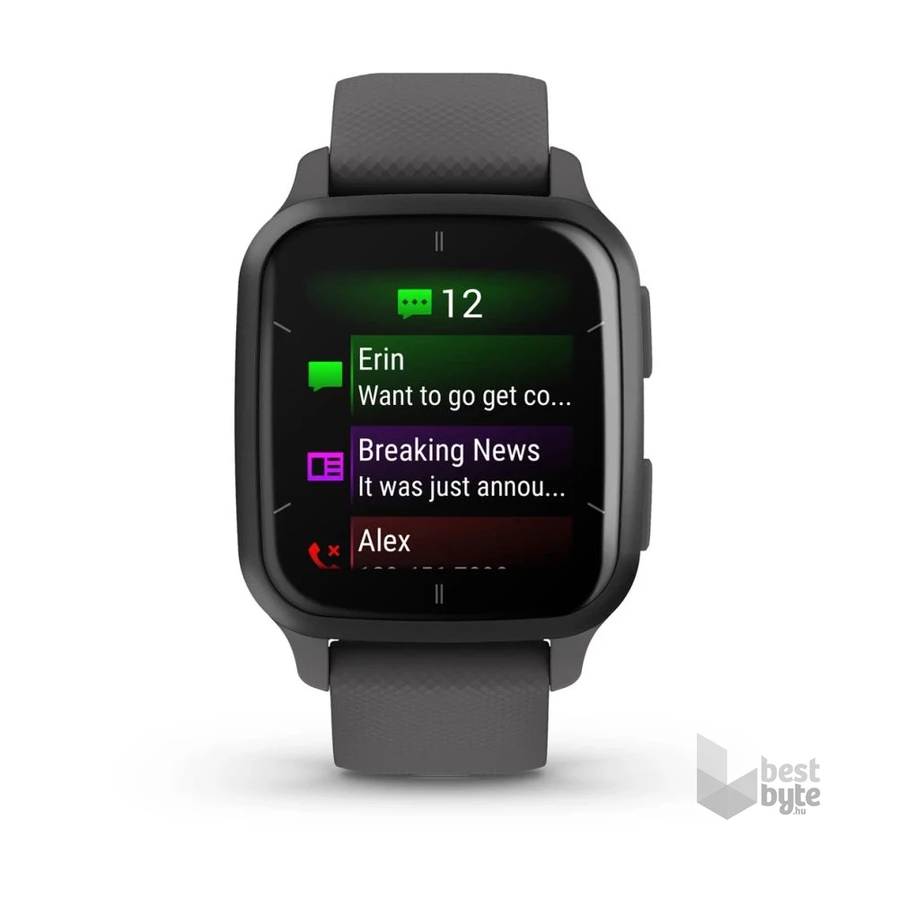 Garmin Venu Sq 2 árnyékszürke, szürke kerettel okosóra