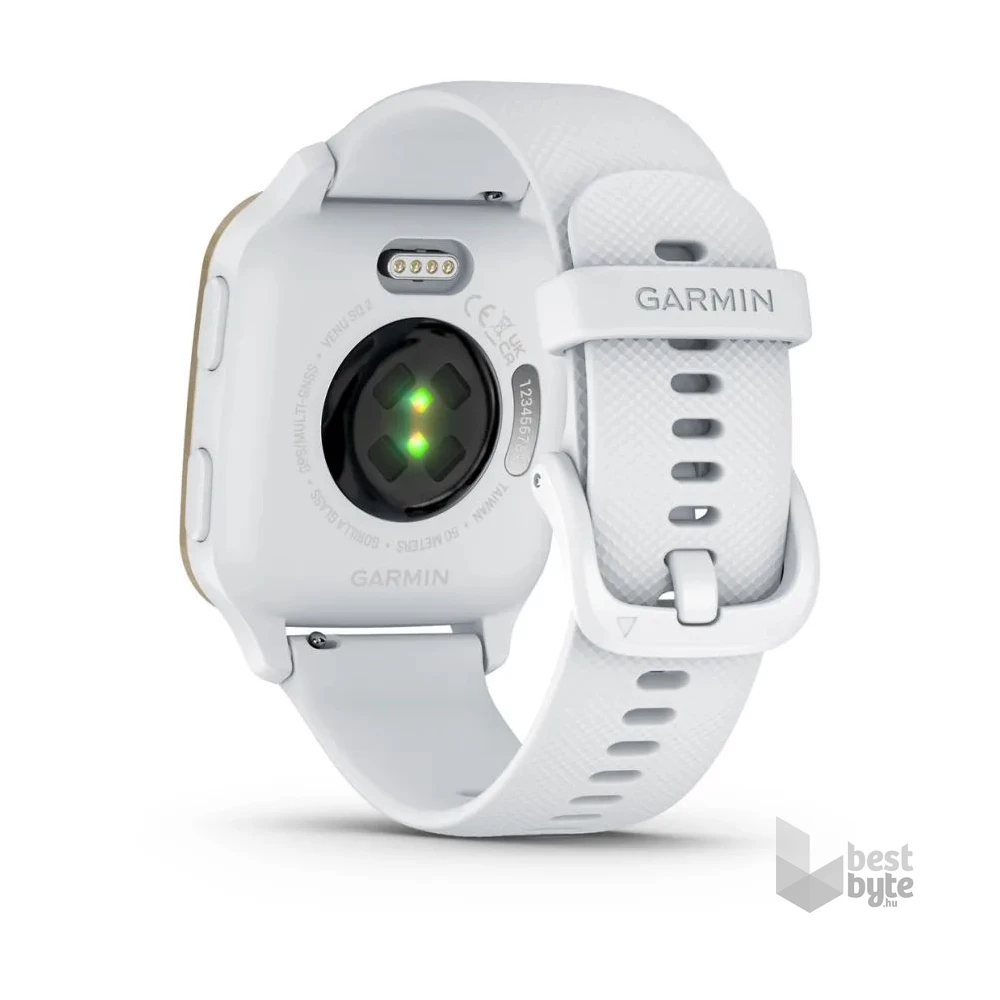 Garmin Venu Sq 2 fehér, krémarany kerettel okosóra