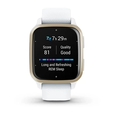 Garmin Venu Sq 2 fehér, krémarany kerettel okosóra