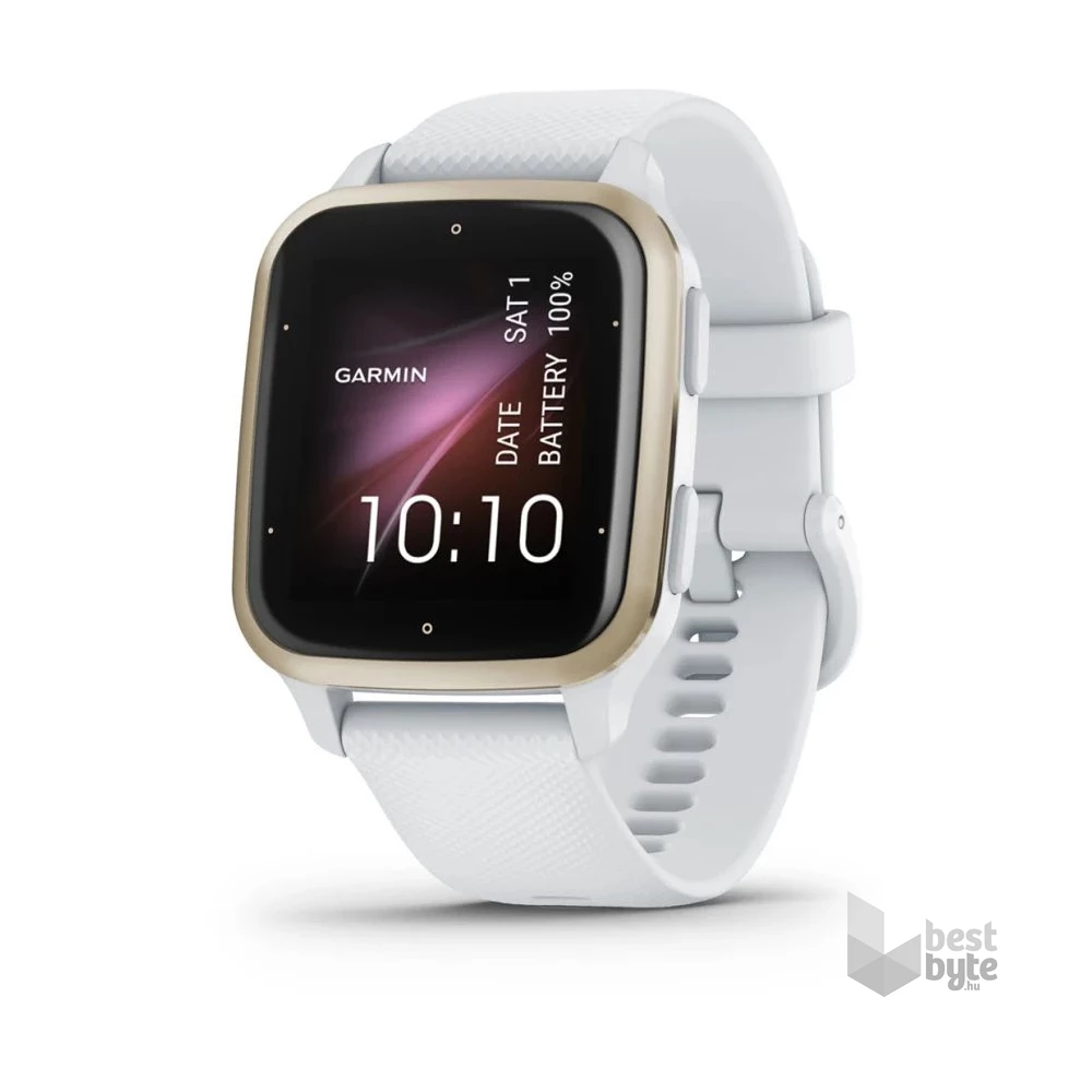 Garmin Venu Sq 2 fehér, krémarany kerettel okosóra