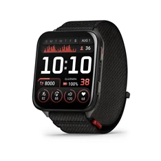 Garmin Venu X1 Titanium ComfortFit nylon szíjjal fekete okosóra